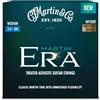 MARTIN - MP550T, Corde Per Chitarra Acustica Phosphor Bronze 13-56 Medium, Serie ERA, Trattamento Lifespan Anticorrosione, Flexible Core, Ball End Con Seta Rossa