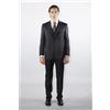 Amirante Antica Sartoria Napoletana Abito uomo sartoriale drop 6 tre pezzi in lana Super 120's sfoderato nero fiammato - regular fit - Made in Italy
