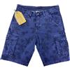 Blooker Bermuda tasconi fantasia elasticizzato Art. Grudina colore blu Made in Italy