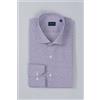 Bagariny Camicia uomo Bagariny sartoriale in cotone popeline stretch con microdisegni - slim fit