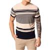 Blooker T-Shirt uomo manica corta in cotone con righe orizzontali