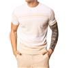 Blooker T-Shirt uomo manica corta in cotone con righe orizzontali