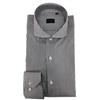 Bagariny Camicia uomo Bagariny sartoriale in cotone stretch rigato moro - slim fit