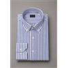 Bagariny Camicia uomo Bagariny button down in lino e cotone - regular fit