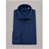 Bagariny Camicia uomo Bagariny collo francese in lino e cotone tinta unita - regular fit