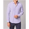 Amirante Antica Sartoria Napoletana Camicia uomo in lino e cotone rigata collo francese - slim fit