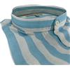 Veneziano Napoli Camicia uomo in puro lino collo coreano medium fit azzurra/bianca Made in Italy