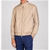 Amirante Antica Sartoria Napoletana Giacca uomo in lino e cotone collo coreano con zip - slim fit