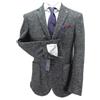 Amirante Antica Sartoria Napoletana Giacca Blazer uomo 2 bottoni lana sfoderata operato antracite Made in Italy