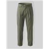 Blooker Pantalone uomo sartoriale in cotone stretch con pinces - slim fit