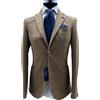 Amirante Antica Sartoria Napoletana Giacca Blazer uomo 2 bottoni misto lana sfoderata operato cammello Made in Italy