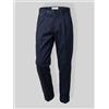 Blooker Pantalone uomo sartoriale in cotone stretch con pinces - slim fit