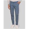 Blooker Pantalone chino uomo in gabardine di cotone - slim fit
