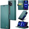 Rerzoiro Cover per Xiaomi Redmi Note 12 Pro 5G Custodia Portafoglio [Blocco RFID] Premium Pelle PU Wallet Case Flip Libro con Porta Carte Slot Supporto Flip Case per Redmi Note 12 Pro 5G, Blu-verde