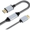 BolAAzuL Cavo da HDMI a DisplayPort per Xbox Series X, PS5, PS4 Pro, 4K 60Hz attivo HDMI 2.0 maschio in a DP 1.2 Out Cavo adattatore convertitore - H20DP12