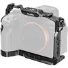 SMALLRIG HawkLock Quick Release Cage per Sony Alpha 7 V / 7R V / 7 IV, piastra a sgancio rapido integrata per Arca e NATO Rail e presa QD e cold shoe, compatibile per DJI RS - 6024