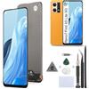RongZy Schermo LCD per Oppo Reno7 4G e 5G CPH2371 CPH2363/Find X5 Lite 5G 2022 Sostituzione Display Digitizer Assembly Vetro di Ricambio Touch Screen con Strumenti(6.43,Nero)