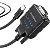 DriverGenius SerialPulseX | Adattatore Cavo USB-C a RS232 Seriale con 9 x LEDs - Supporto Completo RS232 per la Diagnostica di Comunicazione in Tempo Reale - Windows 11, macOS, Linux