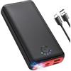 JIGA Power Bank 27000mAh, 22,5W Caricatore Portatile PD 20W USB-C Batteria Esterna con Torcia, Caricabatterie for iPhone, Samsung, iPad, Huawei