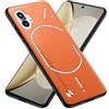 RankOne Custodia Compatibile con NothingPhone (1) / NothingPhone 1 (6.55) Cover Case - Arancia