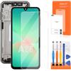 AGCUT Display LCD per Samsung Galaxy A26 5G A266 A266B SM-A266B SM-A266E LCD di Ricambio Touch Screen Assembly con Riparazione Kit (Nero con Telaio, Senza Impronte )