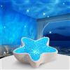 BIRBANN Proiettore Stelle Soffitto, Lampada Aurora Boreale Ocean Per Bambini E Adulti, Proiettore A 7 Colori Con Funzione Regolazione Continua Dell'intensità Luminosa, Proiettore Starfish Fantasy Per Camere