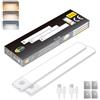 CLAR - Luce LED Sottopensile con Sensore di Movimento, Senza Fili e Ricaricabile, Luce Magnetica per Cucina e Armadio, 30 cm (Pack 2)