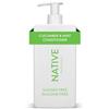Native Balsamo Volumizzante Cetriolo & Menta - Tutti i Tipi di Capelli, Colorati & Trattati, Da Fini a Secchi Danneggiati, Senza Solfati, Senza Siliconi & Senza Coloranti (487 ml)
