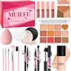 Muiefe Set Trucchi Donna, Tutto in Uno Trousse Trucchi Ragazza, Kit Trucco Make Up Completo con Palette Ombretto Paletta Correttivi Contouring Fondotinta Mascara Gloss Labbra Liner Occhi Matite Ssopracciglia