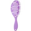 HSAJS Spazzola per Donne Professionale Spazzola per Capelli Umidi e Asciutti Riduce la Rottura Elimina i Nodi Metallo Massaggiare il Cuoio Capelluto (Viola)