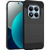 BCASE CUSTODIA B-CASE TPU SILICONE COVER CASE PER XIAOMI REDMI NOTE 15 PRO 4G CARBON METAL BLACK
