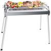 Uten BBQ Grill, 430 Griglia per Barbecue in Acciaio Inossidabile Antiruggine Fumatore Barbecue a Carbone, Barbecue all'aperto per 5-10 Persone Famiglia Picnic Barbecue da Viaggio Festa