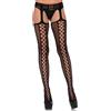 Leg Avenue Calze Sexy Garter Belt Nero [Extra 5% PER I CLIENTI REGISTRATI]
