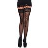 Leg Avenue Calze Sexy Stay Up Lace Nero [Extra 5% PER I CLIENTI REGISTRATI]