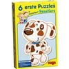 HABA 3902 6 Little Hand Puzzles - Animals, Multi-Coloured