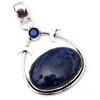 Fatto a mano Ciondolo sodalite pietra preziosa argento sterling 925 ciondolo gioiello fatt...