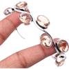 Fatto a mano Bracciale Citrino Gemma 925 Sterling Handmade Silver Jewelry Bracelet 7-8"