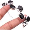Fatto a mano Braccialetto gioiello in argento sterling 925 con pietre preziose onice nera ...