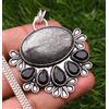 Fatto a mano Ciondolo gioiello fatto a mano in argento sterling 925 marcasite 2,15"