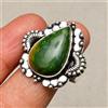 Fatto a mano Anello gioiello in argento sterling 925 fatto a mano con pietra preziosa in c...