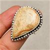 Fatto a mano Anello gioiello in argento sterling 925 fatto a mano con pietre preziose di c...