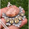 Fatto a mano Ciondolo gioiello fatto a mano con pietra preziosa in argento sterling 925 di...