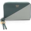 FENDI Portafoglio FENDI FF Diamond Zip Around Mini borsellino 8M0313AYCAF1TWG pelle...