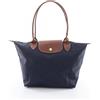 Longchamp LE PLIAGE ORIGINAL M Tote Bag tracolla L2605089P68 tela pelle Navy