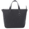 FENDI Borsa piccola FENDI FF Shopping 7VA658AVC6F05TR tela pelle nera NUOVA