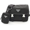 PRADA Borsa a tracolla PRADA RE-NYLON TESSUTO + SAFFIANO 2VD0342DMHF0002 nera NUOVA
