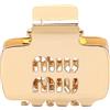Miu Miu Clip artiglio Miu Miu Barrette 5IF2192DTUF0056 placcato oro NUOVO donna