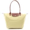 Longchamp Borsa a tracolla Longchamp Le Pliage Original L Tote Bag tela pelle verde mar...
