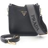 PRADA Borsa a tracolla PRADA VIT.DAINO SOFT 1BH1912DKVF06327NO pelle tela nera NUOVA