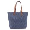 FENDI Borsa a tracolla FENDI FF shopping media Tote 7VA657AUGOF1SCG tela pelle blu